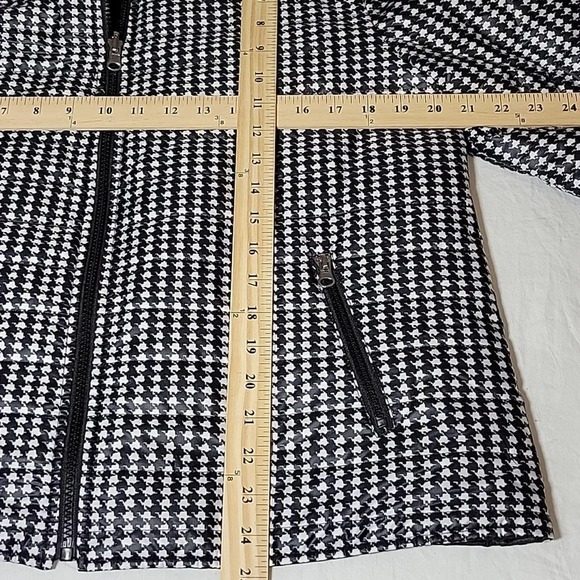 Chico's Zenergy Reversible Houndstooth Puffer Jacket Women's 2P Petite Large - Picture 11 of 13